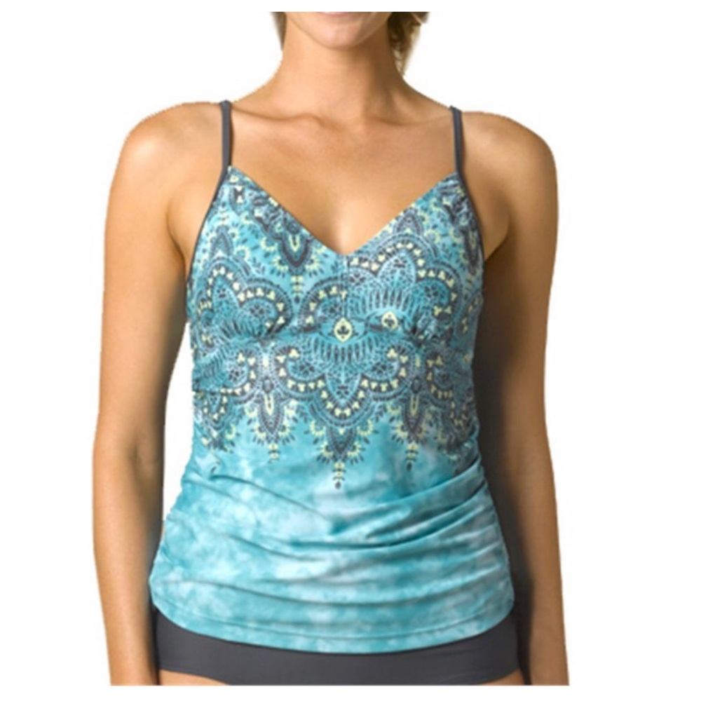 PrAna Moorea tie dye Tankini with matching bottoms